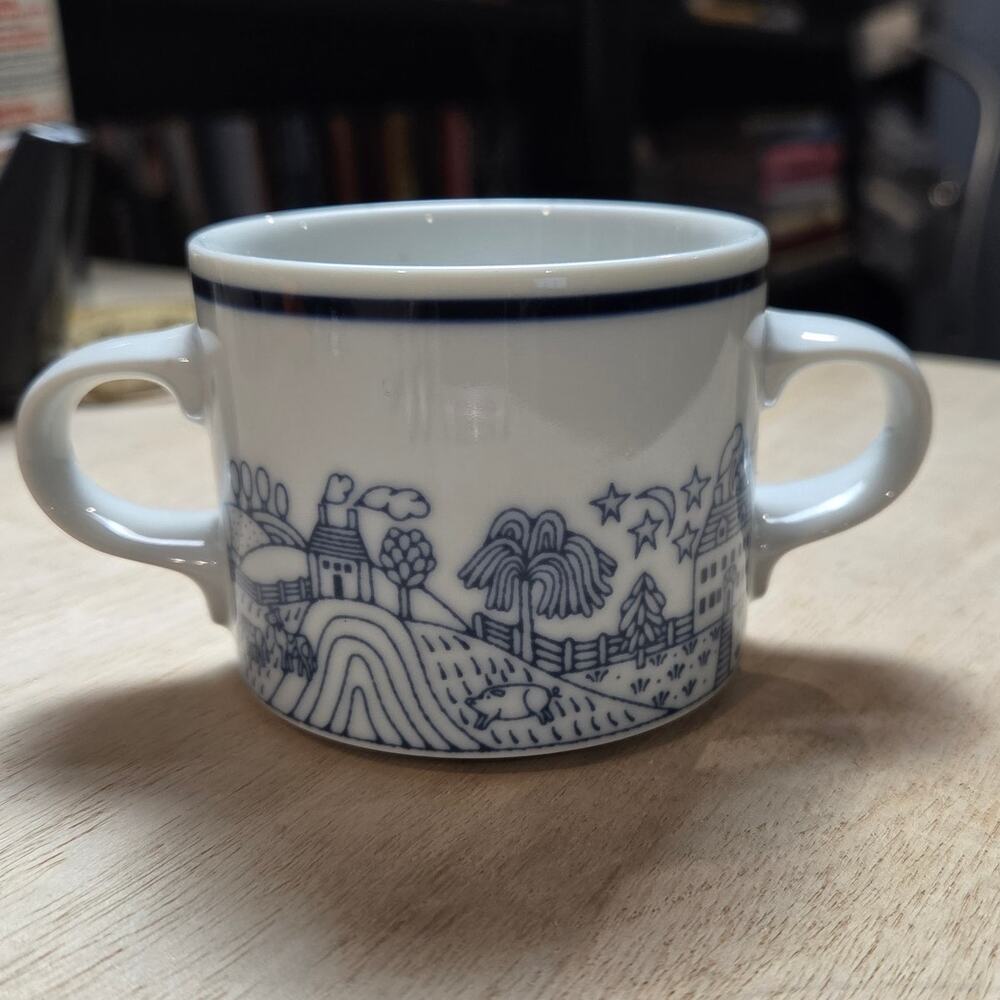 Vintage Dansk Bistro double handled cup mug